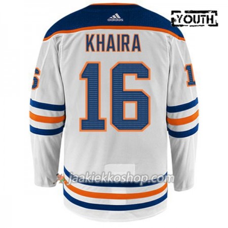 Lapsille NHL Edmonton Oilers Pelipaita JUJHAR KHAIRA 16 Adidas Valkoinen Authentic